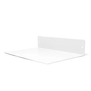 Floating Shelf Wall Mounted (8 inch x 5 inch) Heavy Duty Industrial Modern Steel, White
