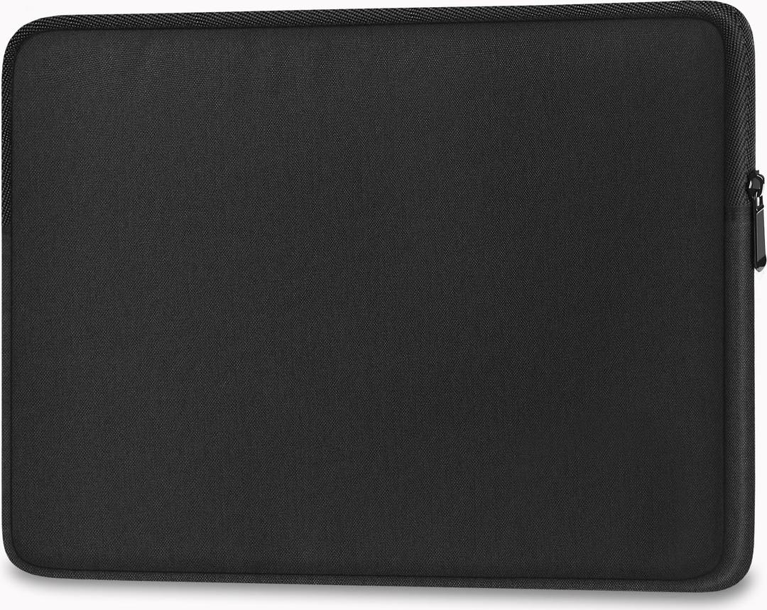 Laptop Sleeve 15.6 Inch, Shockproof Protective Traveling Computer Case, Water Resistant Portable Laptop Carrying Bag Compatible for Lenovo, HP, Dell, Asus,MacBook, Notebook, Black