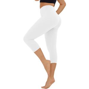 High Waisted Leggings for Women - No See Through Tummy Control Cycling Workout Yoga Pants with Pockets Reg & Plus (Large-X-Large)