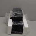 Thyle Jewelry Acrylic Risers Square Cube Display Nesting Risers Figure Stand with Hollow Bottoms Display Stand Shelf for Cosmetics Food Collectibles Perfume, 6 Sizes (Black,12 Pcs)