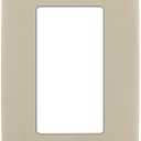 Pack Of 2 Leviton Renu One-Gang Screwless Snap-On Wallplate, REWP1-NS, Navajo Sand