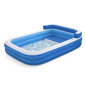H2OGO! Inflatable Family Lounge Pool, Size: 10 ft. x 7 ft. 2 in. x 27 in.