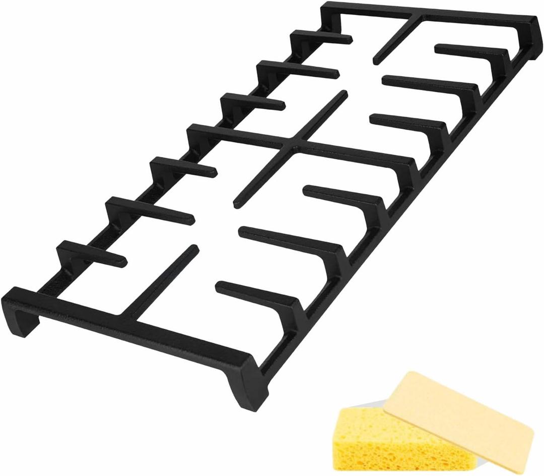 Upgraded WB31X27150 Stove Grate Replacement for GE Stove Parts, JXGRATE1 General Electric Burner, Cast Iron gas stove burner grates, Stronger and more Durable Gas Stove Grates Replacement