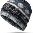 WTACTFUL Fleece Winter Warm Watch Cap - Mens Womens Skull Beanie Hat for Running Skiing Hiking