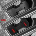 2PCS Cup Holder Coaster for Toyota Grand Highlander 2024 2025 Accessories,Silicone Cup Inserts Interior Mats (Red)