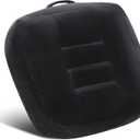 Extra Large Seat Cushion, Thick Chair Cushion Booster for Office Chair, to Rise Height, Velvet Cover with Handle and Anti-Slip Bottom, PP Cotton Filling, Coccyx Pain Relief (Black, X Large)