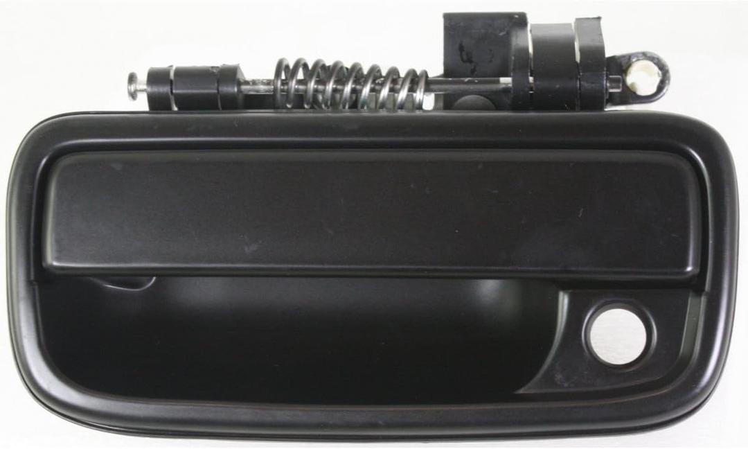 FITRITE AUTO Parts New Front Left Driver Side Exterior Door Handle for 1995-2004 Toyota Tacoma, Smooth Black, with Keyhole TO1310128 6922035070C0 
