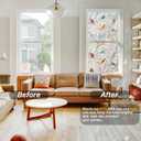 Ranzdn Window Privacy Film, Stained Glass Static Cling, 35.4" x 157.4"