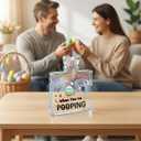 2 x HTBIG Funny Easter Decorations Bathroom Humor Sign "He Sees You When You're Pooping" Bunny Egg Acrylic Ornament, Funny Spring Holiday Home Decor Gifts