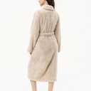 Berkshire Extra-Fluffy™ Women‘s Robe — Luxurious Fluffy Plush Bathrobe,Soft Warm Fleece Loungewear with Pockets and Belt (Beige), Size: Small 