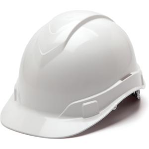 Pyramex Ridgeline Cap Style 4 Point Ratchet Hard Hat (White)