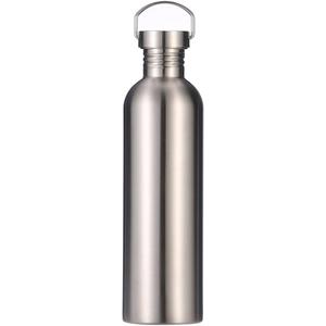 Stainless Steel Water Bottle Single Wall Metal Bottle Large Camping Water Cup with Handle Wide Mouth Leak Proof Lightweight Sports Kettle Cup (51 oz)