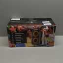 Portable Bluetooth Speaker: 240W Peak Powerful Loud Sound Deep Bass Wireless Boombox Large Subwoofer 15 Hours Battery Life Fast Charging with Led Light Show for Party Outdoor Camping Backyard (Black)