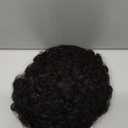 100% Human Hair Afro Puff Drawstring Ponytail for African Black Women GirlsShort Afro Curly BunKinky Curly Short Extensions Hairpieces - 1B Natural Black Medium Size - 1 PIECES