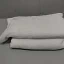 NICETOWN Semi Sheer White Curtains 84 inch Long, Rod Pocket & Back Tab Sheer Linen Curtains & Drapes Balance Privacy & Light Panels for Bedroom/Living Room, W52 x L84, 2 Panels