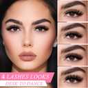 Lashes Wispy False Eyelashes Strips 4 Styles Cat Eye Strip Lash Natural Looking Fake Mink Eyelash Pack Short Fluffy Full Lashes that Look Like Extensions Wispies Clear Band Pestaas Postizas