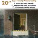 Aluminum Flood Protection Barrier for 32" 36'' 42'' 72'' Doors, Quick Detachable Reusable Flood Control Baffle - Front Door/Basement Entrance/Backyard Flooding Water Barriers (for 34" - 36" Door)