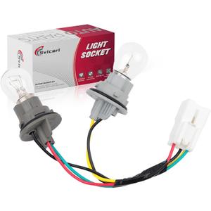 Tail Light Socket Wire Harness with Light Bulb Fit for Kia Forte 2014 2015 2016 Rear Brake Lamp Bulb Plug Holder Connector Wiring Harness Assemblies Replace OE 92470-A7000