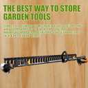 Tandefio 2 Pack Enclosed Trailer Weedeater Rack Steel Trimmer Mount Stores Weed Hedge Trimmers Organize Landscaping Tool Holder on E-Track in Trailer or Garage Equipment Accessories