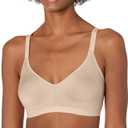 Warner's Women's Blissful Benefits Underarm-Smoothing with Seamless Stretch Wireless Lightly Lined Comfort Bra Rm3911w (Medium, Butterscotch)