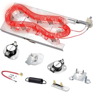 WED8300SW2 GEW9250PW0 GEW9200LW1 GEW9200LW0 WED5600XW0 WED9150WW0 GEW9200LL1 WED5500XW0 Dryer Heating Element Thermostat For Whirlpool GEQ9800PW1 GEW9250PW1 WED5800BW0 WED8000DW4 WED7500GW0 GEW9250PL1