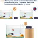 hygger Aquarium Air Pump,Adjustable Oxygen PumpSilent Powerful Aerator Pump 3W AC 110-120V Air Outlets Ultra for Up to 100 Gallon Tank