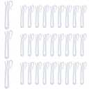 Plastic Curtain Hooks, Adjustable Pinch Pleat Hooks, Ratchet System Pinch Pleat Curtain Hooks for Window Curtain, Door Curtain and Shower Curtain (30PCS)