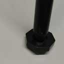 Ivilon Tension Curtain Rod - Hexagonal Spring Tension Rod for Windows or Shower, 54 to 90 Inch, Black