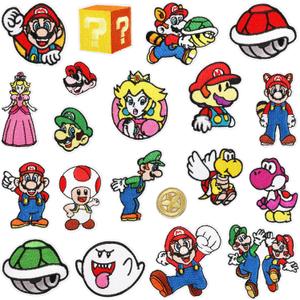 Iron on Patches,20 Pieces Embroidered Applique Patches,Sew On Iron on Patches Fabric Repair Patche Cute Cartoon Anime Patch for Kids Adult Clothes Jeans Jackets Hats Shoes Backpacks