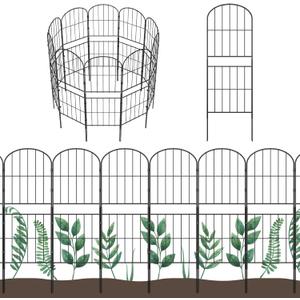 OUSHENG Decorative Garden Fence Fencing 15 Pack, 36in (H) x 16ft (L) Rustproof Metal Wire Panel Border Animal Barrier for Dog, Flower Edging for Yard Landscape Patio Outdoor Decor, Arched