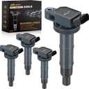 Nilight Ignition Coil Packs Fit for Toyota 2002 2003 2004 2005 06 07 08 2009 Camry Highlander RAV4 Corolla Matrix Solara 2010-2015 Lexus Scion TC XB 2.4 2.0L OE# UF333 C1330 90919-02244 Coils Set of 4
