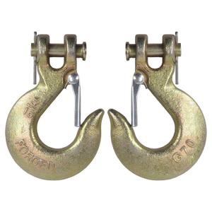 5/16" Clevis Slip Hook with Safety Latch, Forged G70 14,000 Lb Capacity, Safety Chain Hooks for Trailer, Truck Transport, Tow Winch (2 Pack) 5/16" Clevis Slip Hook with Safety Latch, Forged G70 14,000 Lb Capacity, Safety Chain Hooks for Trailer, Truck Transport, Tow Winch (2 Pack)