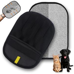 Pet Hair Removal Glove for Dogs & Cats, Pet Hair for Cat and Dog, with Electrostatic Tech, for Carpet, Couch, Furniture,Upgraded Five-Finger Electrostatic Pet Hair Gloves