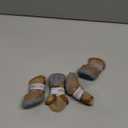 QUMY 4PCS Dog Shoes for Small Dogs, Hot Pavement Summer Puppy Dog Boots & Paw Protectors with Soft Anti-Slip Rubber Sole, Mesh Breathable Dog Booties for Hardfloors, Walking Running Khaki Size 1