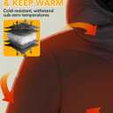 GEMYSE Men's Lightweight Winter Windproof Puffer Coats Warm Insulated Jacket with Hood (Black, XL)