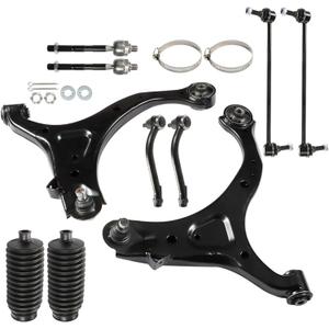 GXYWADY 10Pc Kit Front Lower Control Arm Sway Bar link Boots Replacement for 2007-2012 Hyundai Santa Fe Replacement for KIA Sorento 2011-2013