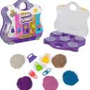 Kinetic Sand, Variety Case with 2lbs Play Sand (Beach, Neon & Shimmer) & 5 Tools, Reusable Storage, Sensory Toys for Kids Ages 3 and up