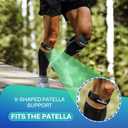 Healrecux Patella Band, Knee Strap Patella Tendon Support for Knee Pain & Tendonitis, Patella Stabilizer Knee Brace for Running, Basketball, Jumpers Knee, Tennis, Volleyball & Squats - Blue 1 Pack