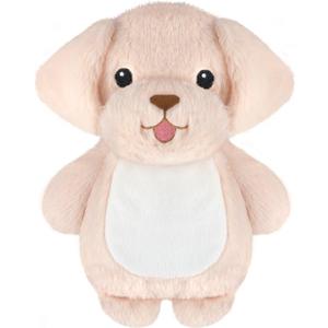 Golden Retriever Microwave Heating Pad for Belly, Neck & Shoulder, Heated Stuffed Animal with Moist Heat, Removable Plush Cover, Unscented Natural Fill, Adorable Surprise Gift, 6.3" x 10.6", 1.47 lb