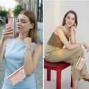 Harryshell Detachable Magnetic Phone Case Compatible with Samsung Galaxy A36 / A56 5G Wallet [ RFID -Blocking ] Card Slots, Cash Zipper Pocket Wrist Strap Lanyard (Floral Rose Gold)