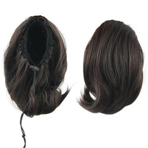 Bun Hair Ponytailtails Synthetic Hair Hairpieces Hair Extension Hair Pieces Little Ponytail Tail Natural Color 8inches