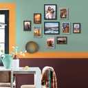 Upsimples 10 Pack Picture Frames Collage Wall Decor for Mounting or Tabletop Display, Photo Gallery Frame Set for Family, Multi Sizes Including 8x10, 5x7, 4x6, Black Gray Brown