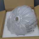 XZHGCEE Plug in Pendant Light: Milk Glass Hanging Light Plug in Hanging Lamp, White Pendant Lighting for Kitchen Island, Bedroom, Dining Room, Living Room, E26 No Bulb