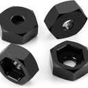 MORLORDY 4Pcs 8mm to 12mm Wheel Hex Hubs Adapter Big Wheel Conversion Kit for All 1/16 1/18 Scale RC Car Truck Which Hex is 8mm, Like Losi Mini-T 2.0 & Mini-B