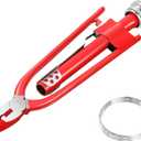 6 Inch Safety Wire Pliers with 33 FT Safety Wires, Wire Twisting Tool Heavy Duty Lock Wires Pliers Automatic Metal Lock Twister for Aircraft Auto Industry Vehicles Machinery
