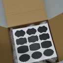 Roshtia Glass Spice Jars with Bamboo Airtight Lids Labels and Chalk Marker Food Storage Container Clear Spice Storage Bottle for Kitchen, Herbs, Seasoning, Seed, Tea, Sugar (12 Pcs,2.5 Oz)