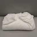 WOMACO Velvet Bed Headboard Slipcover Protector Stretch Solid Color Dustproof Cover for Bedroom Decor (White, 51" - 70")