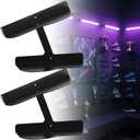 2 Pack H Type Floating Shoe Rack for Wall, Metal Wall Mount Floating Shoe Shelves, Wall Mount Floating Sneaker Display Rack, Levitating Shoe Organizer for Sneaker Collector Advertising Exhibition