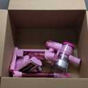 Tikom V500 Cordless Vacuum Cleaner for Home, 40000Pa/450W Stick Vacuum with LED Touch Screen, Charging Wall Dock, Anti-Tangle, Lightweight Handheld Vacuum for Pet Hair, Hard Floor, Carpet (Pink)