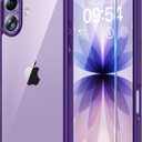 TAURI for iPhone 17 Case, Anti-Yellowing with Screen Protector, Military-Grade Protection Shockproof Slim Phone Case for iPhone 17, Purple
